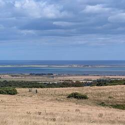 First view of Holy Island
