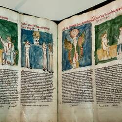 HEILSSPIEGEL Admont, Ende 14. Jh., Pergament-Handschrift