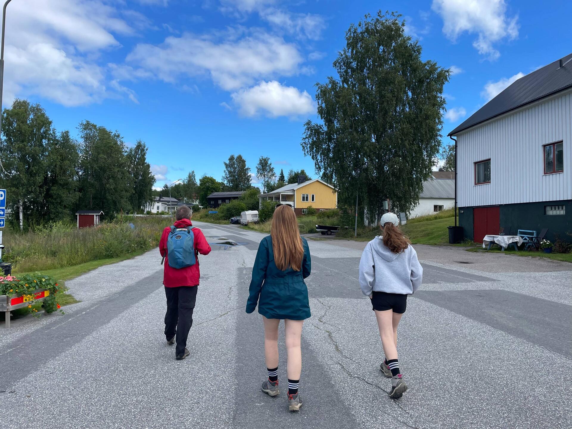 Setting off for the day
