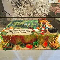Erinnerung mit einer Torte an die Route der 1. Woche