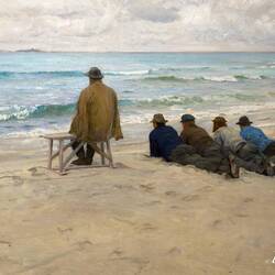 "On the Lookout" (Eilif Peterssen; 1889) ... Kode Rasmus Meyer — Bergen, Norway.