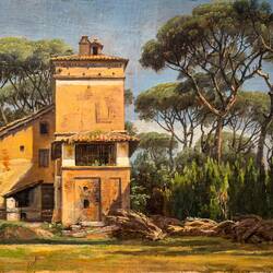 "Villa Borghese, Roma" (Johan C. Dahl) ... Kode Rasmus Meyer — Bergen, Norway,