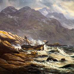 "Shipwreck on the Coast of Norway" (Johan C. Dahl; 1830) ... Kode Rasmus Meyer — Bergen, Norway,