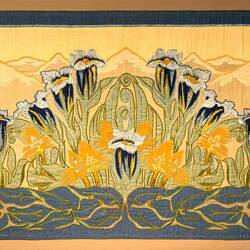 Alpine landscape embroidery (Sweden) ... from the 1900 Paris Exposition — Kode Rasmus Meyer
