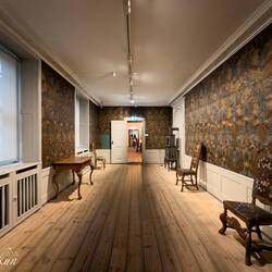 The gilded-leather room ... Kode Rasmus Meyer — Bergen, Norway,