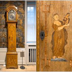 Longcase clock (Master of Buskerud; 1750-1800) ... Kode Rasmus Meyer — Bergen, Norway.