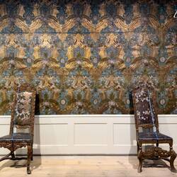 The gilded-leather room ... Kode Rasmus Meyer — Bergen, Norway,