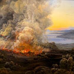 "An Eruption of Vesuvius" (Johan C. Dahl; 1821) ... Kode Rasmus Meyer — Bergen, Norway,