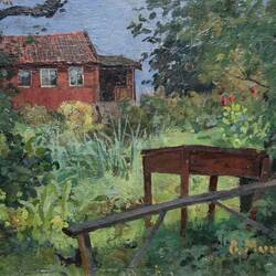 "Garden with a Red House" (Edvard Munch; 1882) ... Kode Rasmus Meyer — Bergen, Norway.