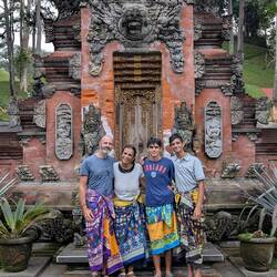 In the Pura Tirta Empul Temple