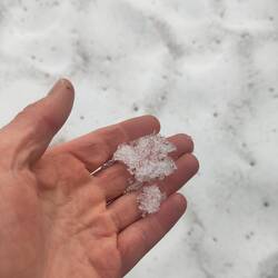 Ja, es ist wirklich Schnee