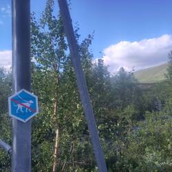 An dieser Brücke verlasse ich den Nationalpark Padjelanta