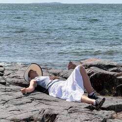 Entspannung am Strand von Eckerö