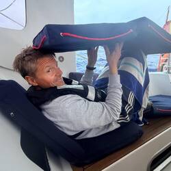 Au portant, le cockpit est pluvieux !