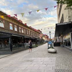 Die Einkaufsmeile von Varberg