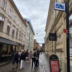 Gasse in Stadteil Haga