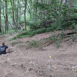 Mehr Rutschen als Wandern
