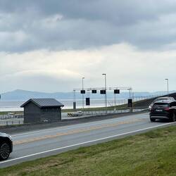 Zufahrt zum Ryfylketunnel (verläuft in fast 300m Tiefe 😳 unter dem Meer) - nix fürs Rad.