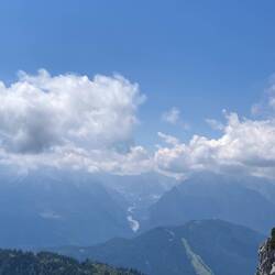Ganz im Hintergrund das Wimbachgrieß