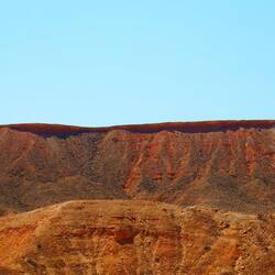 The red mesas remind me of Najera on Camino Frances