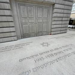 "Books" are turned inward , marking lives of 10 Jews (6500 books)