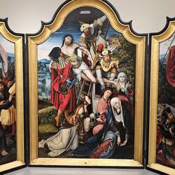 Tilskrives Jan De Beer (1475 - 1528) Passionens Triptykon