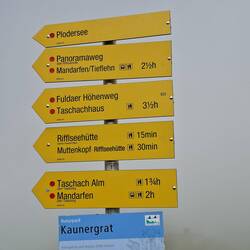 Oben geht's weiter Richtung Taschachhaus
