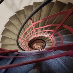 Another set of spiral stairs- this time to my room!!