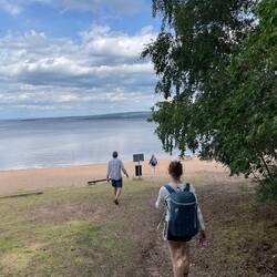 The beach