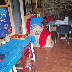 The kitchen/dining area