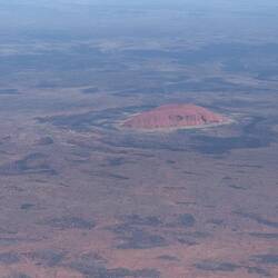 It is big, even from the plane