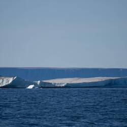 First ice floes. Now frozen salt water.