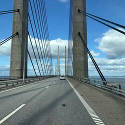 Fahrt über die Øresund Brücke von Malmö nach Kopenhagen