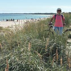 Schöner Radweg entlang des Damms