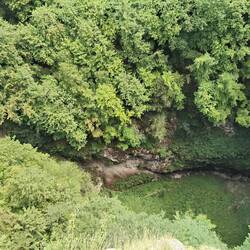 This is a very deep abyss. Popular with suicides