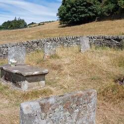 The Riley Graves; Mrs Hancok, from Riley Farm, buried her husband and six children here
