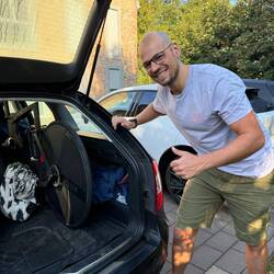 Tobys Bike sicher im Auto 👍