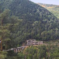 Blick auf die berühmte Zustrecke