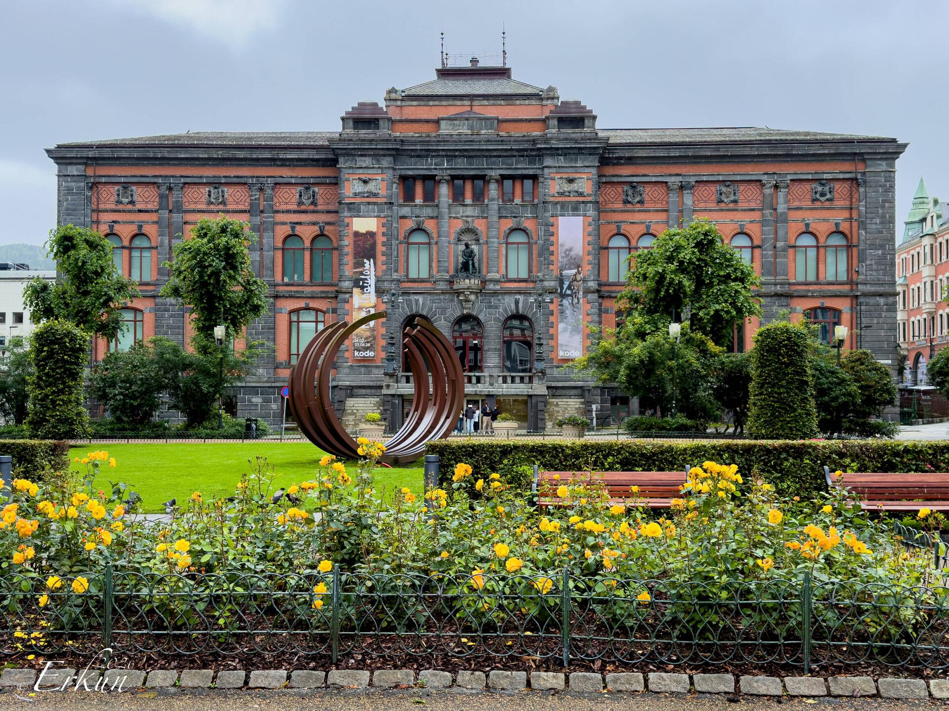 The Permanenten Building from the small park across which it sits — Bergen, Norway.