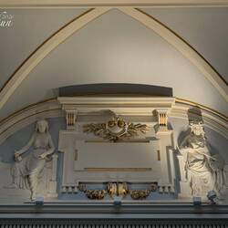 Decorations along the rim of the ceiling ... Kode Art Permanenten — Bergen, Norway.