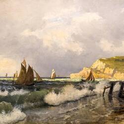 "A View of the Normandy Coast" (1875) ... Kode Art Permanenten — Bergen, Norway.