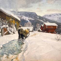 "The Old Coaching House" (1890) ... Kode Art Permanenten — Bergen, Norway.
