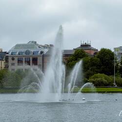 Byparken ... Lille Lungegårdsvannet (Small Lung) — Bergen, Norway.