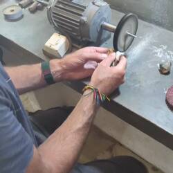 Sanding the silver
