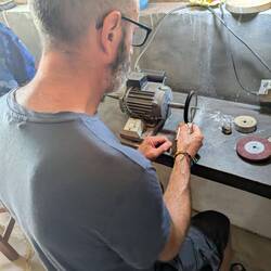 Polishing the silver