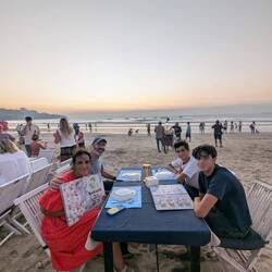 Enjoying our last sunset in Bali