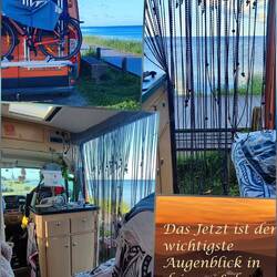 Neue Stellplatz für die Nacht, direkt an der Ostsee
