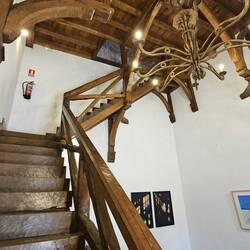 Trappen op i tårnet fra 1500-tallet