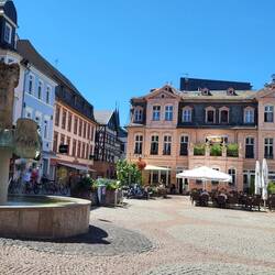Marktplatz in Bingen.