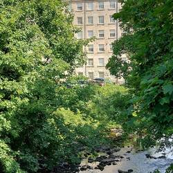Calver; The old cotton mill is now an apartment block